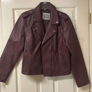 Levi Strauss Maroon leather jacket